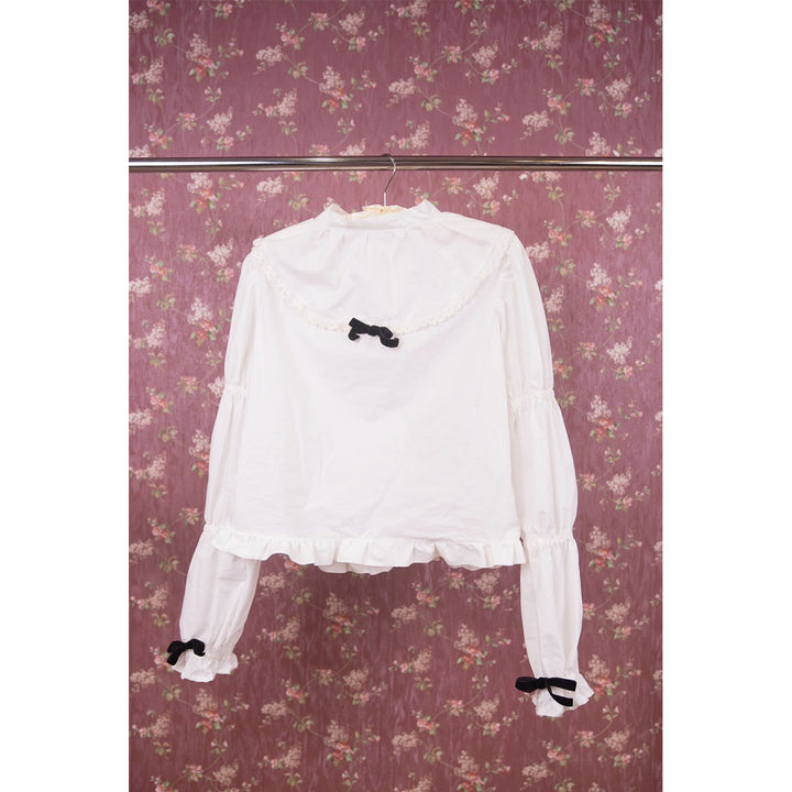 ★2点購入で1,000円OFF★ [ainoeri] 愛野えりコラボアイテム - ① Whip Frill Blouse ¥7,980