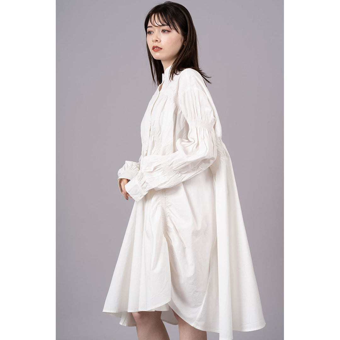 Shirring Virago Sleeve Onepiece