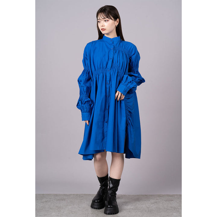 Shirring Virago Sleeve Onepiece