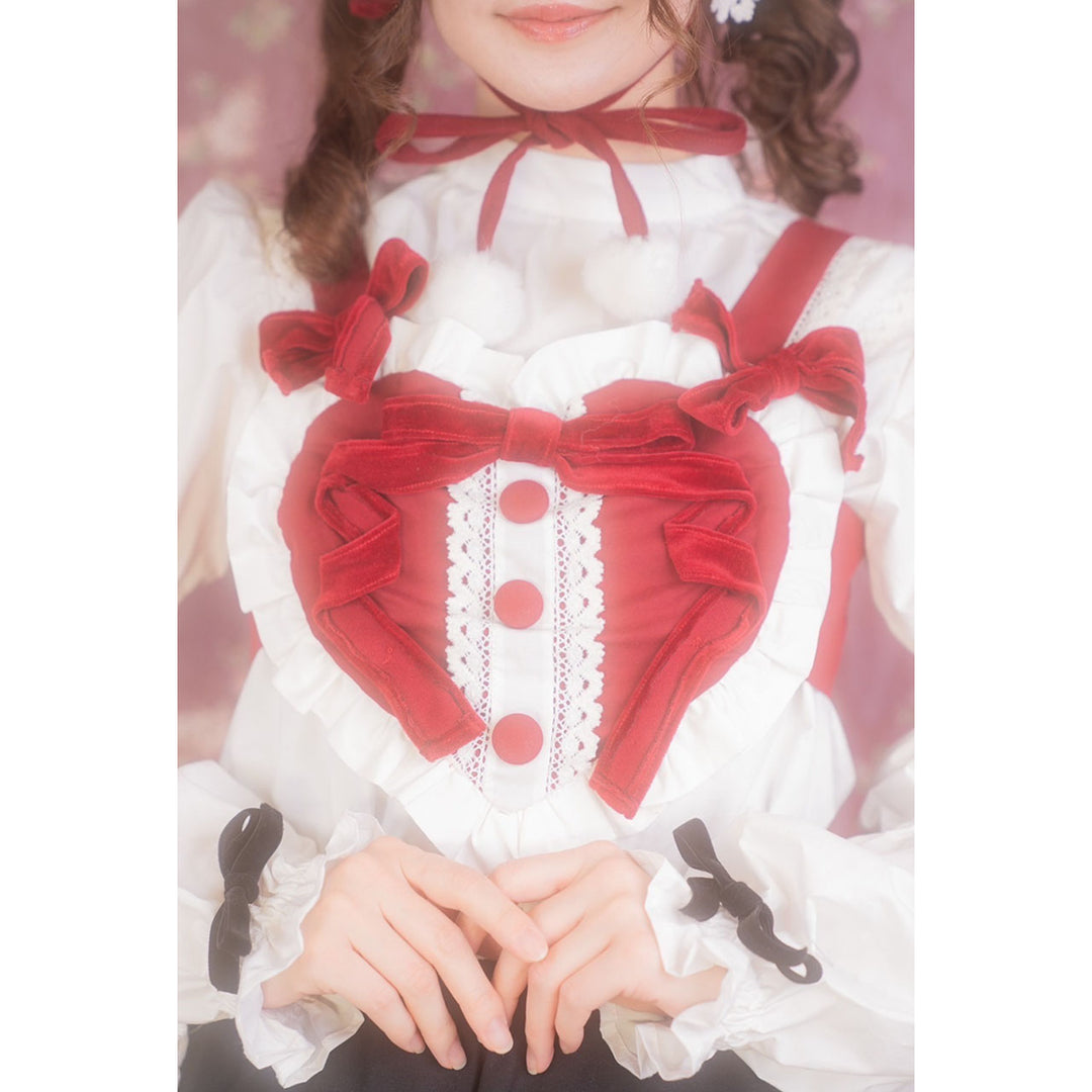 ★2点購入で1,000円OFF★ [ainoeri] 愛野えりコラボアイテム - ③ Whip Frill Heart Bustier ¥8,480