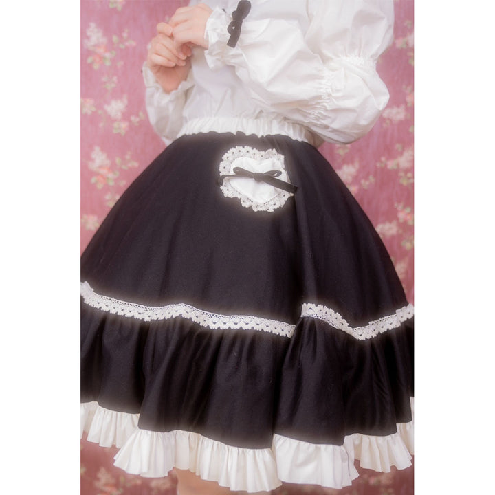 ★2点購入で1,000円OFF★ [ainoeri] 愛野えりコラボアイテム - ② Whip Frill Skirt ¥10,800