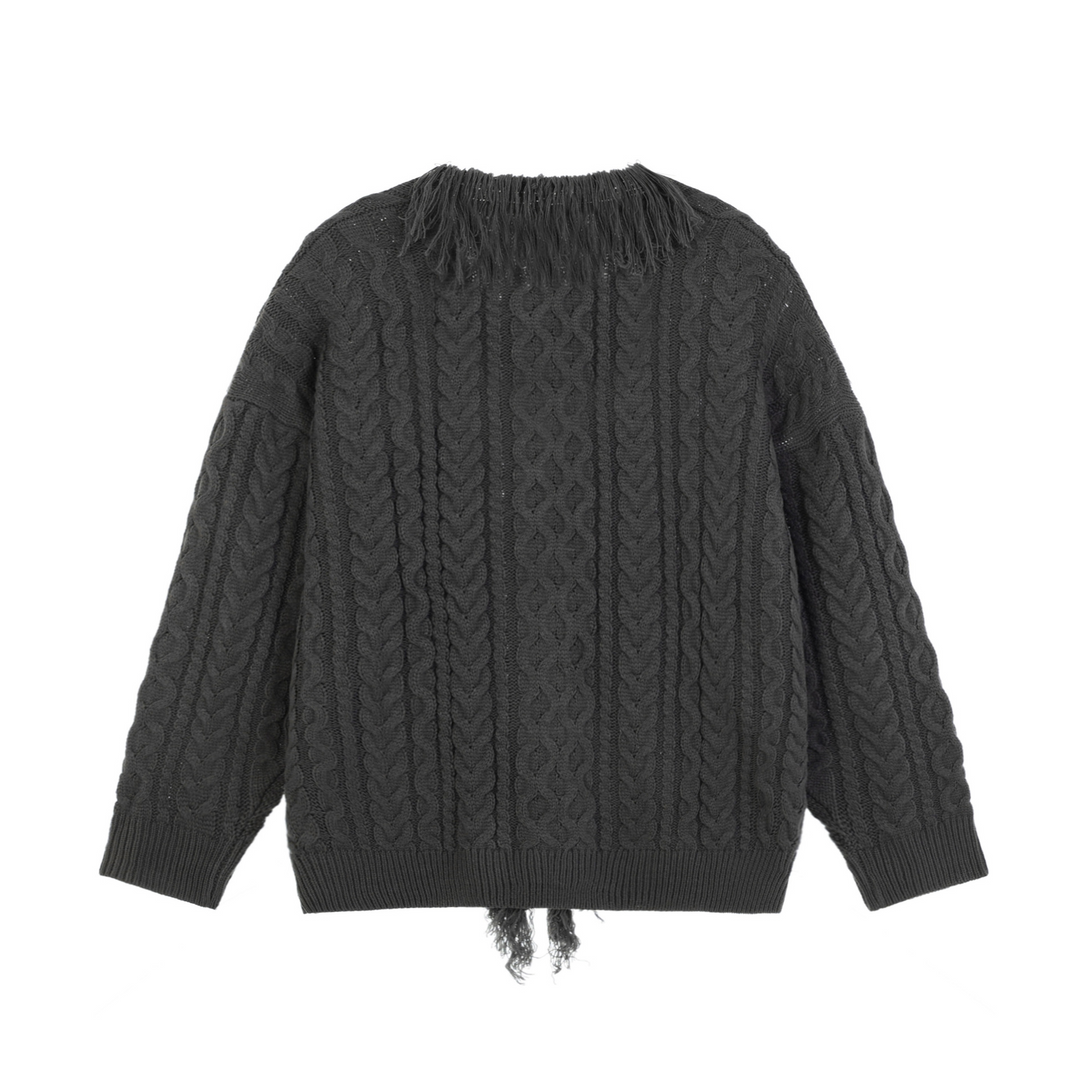 Fringe Knitted Cardigan