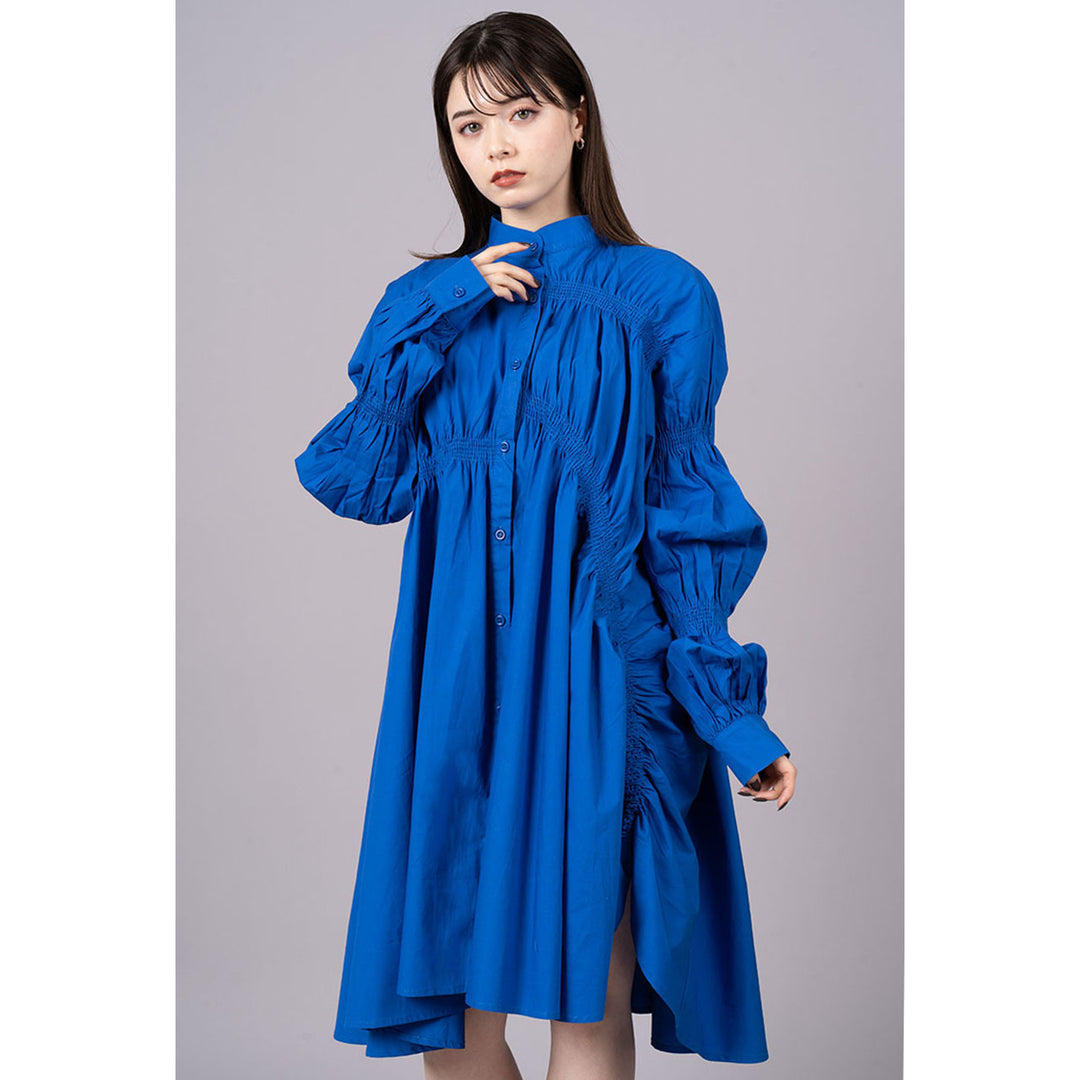 Shirring Virago Sleeve Onepiece