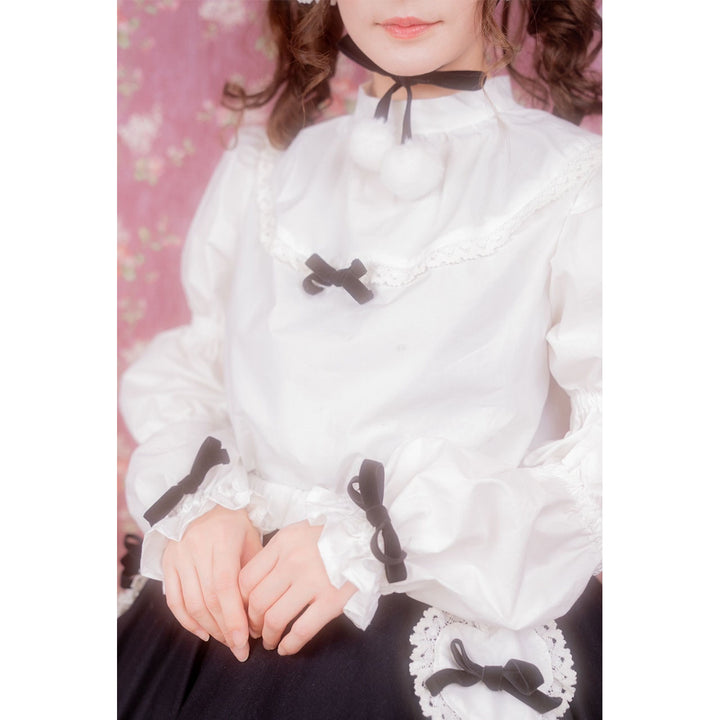 ★2点購入で1,000円OFF★ [ainoeri] 愛野えりコラボアイテム - ① Whip Frill Blouse ¥7,980