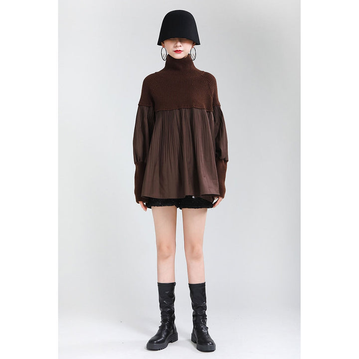 Pleats Docking Volume Knit