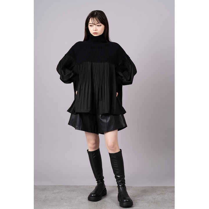 Pleats Docking Volume Knit