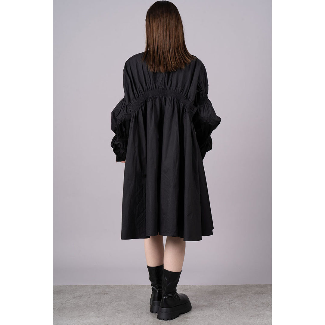 Shirring Virago Sleeve Onepiece