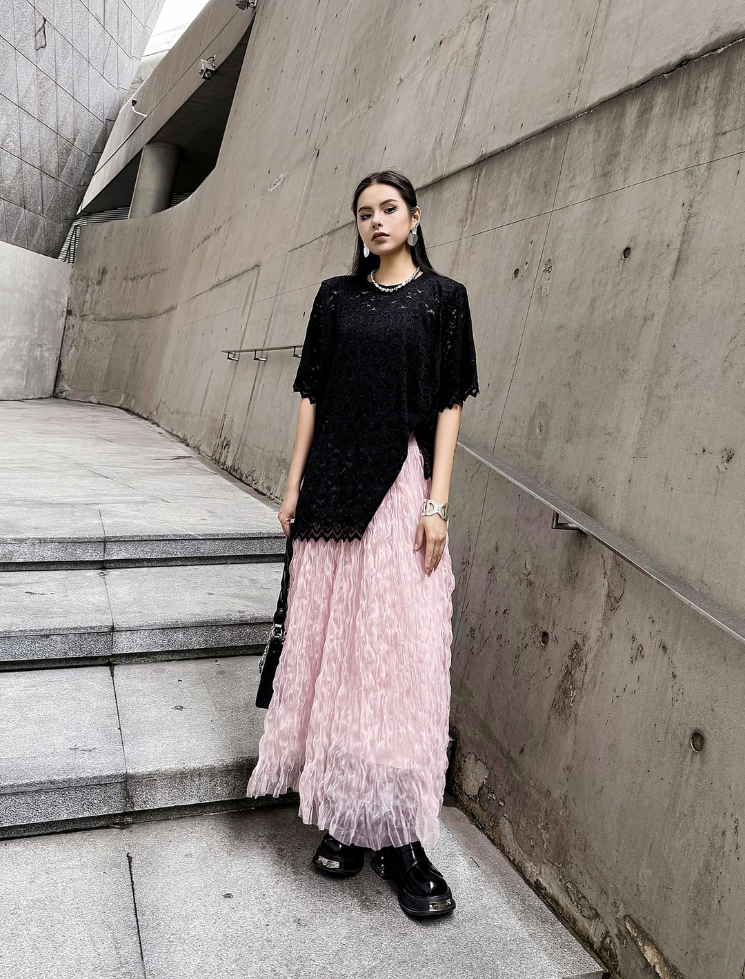 Tulle A-line Gathered skirt