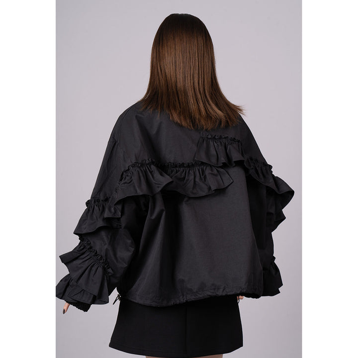 Volume Frill Sleeve Jacket