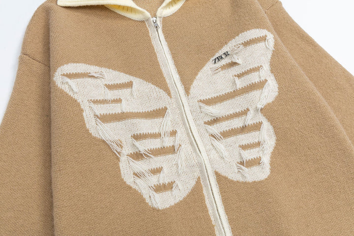 Butterfly simple knit cardigan