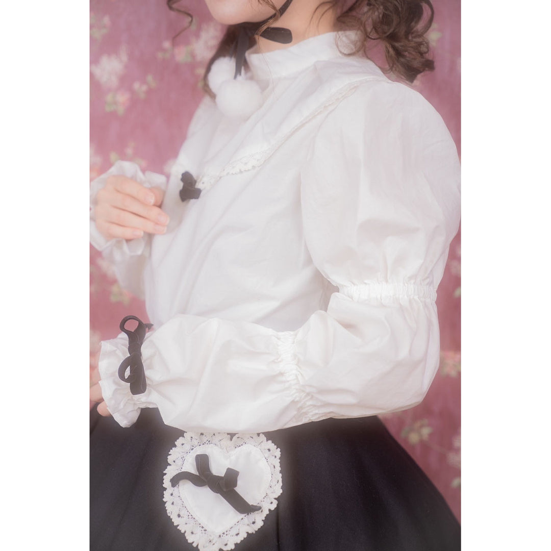 ★2点購入で1,000円OFF★ [ainoeri] 愛野えりコラボアイテム - ① Whip Frill Blouse ¥7,980