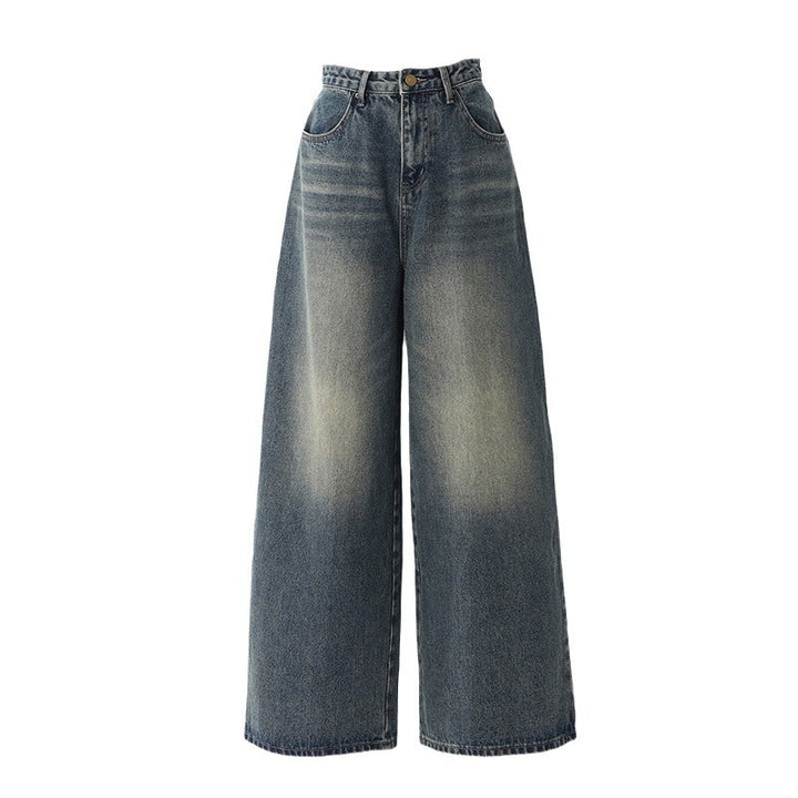 Retro Denim Wide Pants