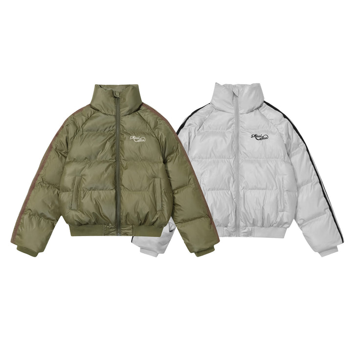 Side line simple padded down jacket