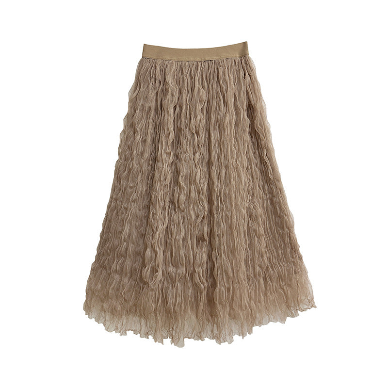 Tulle A-line Gathered skirt