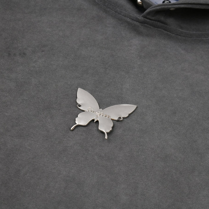 Butterfly Washed Hooded Sweatshirt