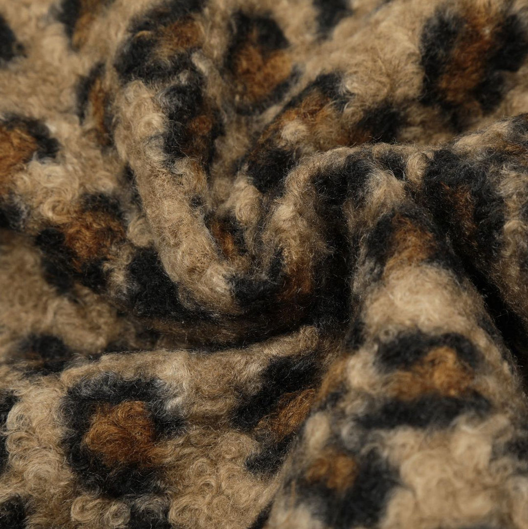 Leopard Print Boa Jacket