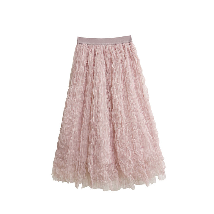 Tulle A-line Gathered skirt