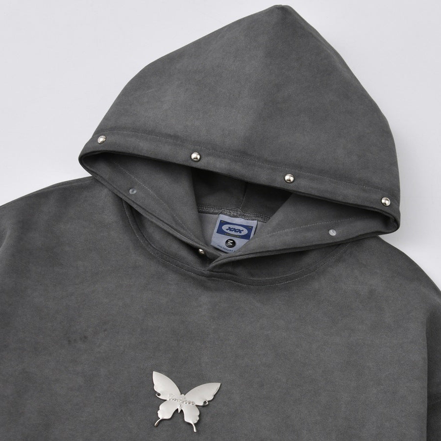 Butterfly Washed Hooded Sweatshirt