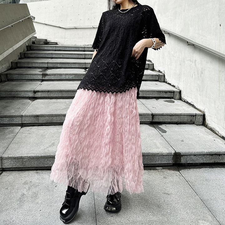 Tulle A-line Gathered skirt