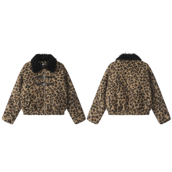 Leopard Print Boa Jacket