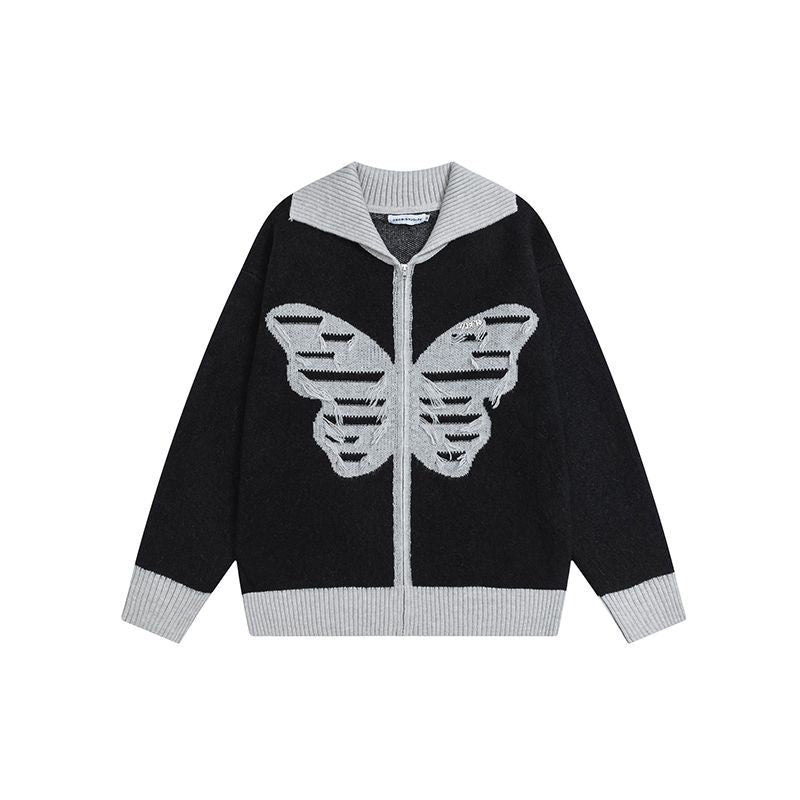 Butterfly simple knit cardigan