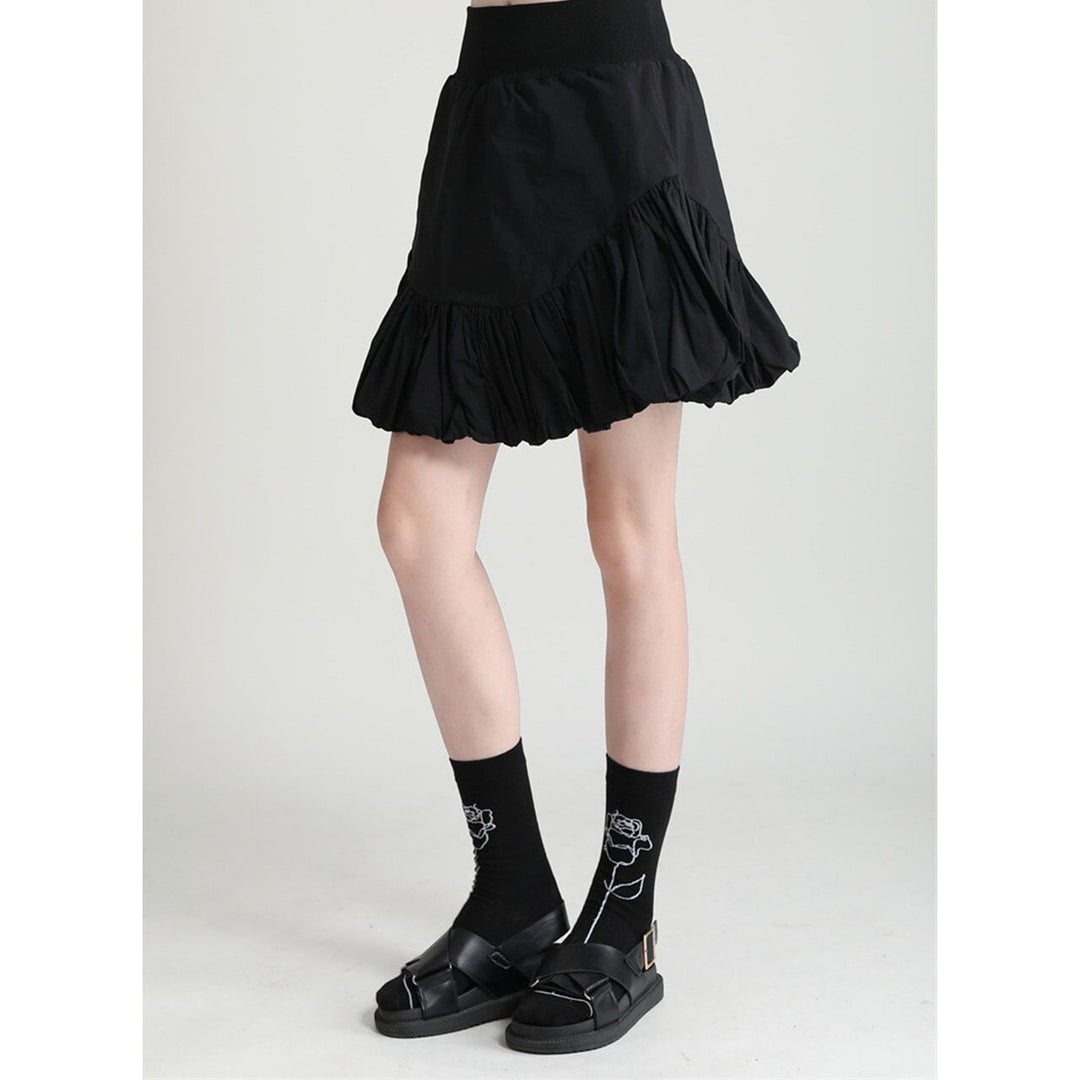 Wave Tiered Mini Skirt