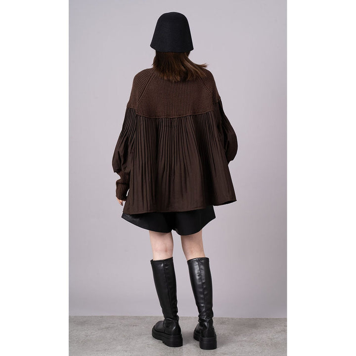 Pleats Docking Volume Knit